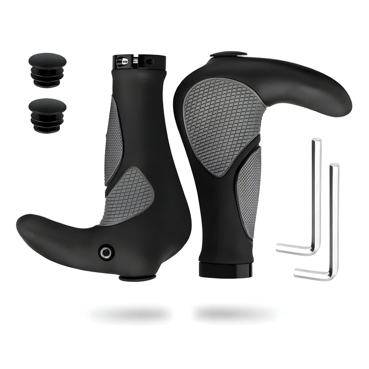 Chwyty rowerowe z rogami - Antypoślizgowe 22mm