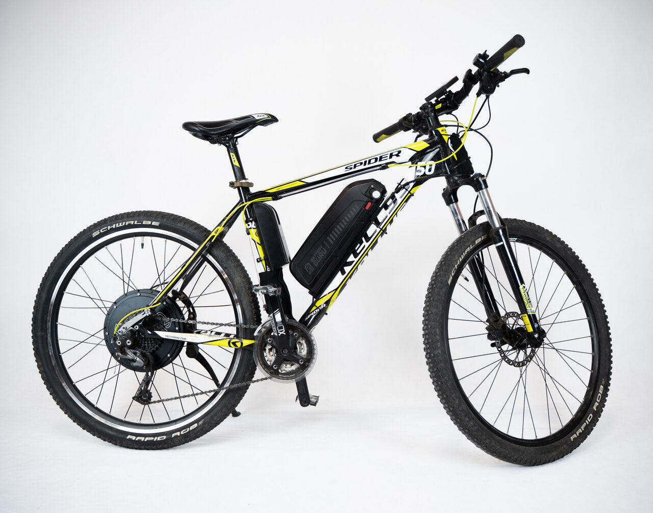 Kellys Spider 50 - konwersja na elektryczny z zastosowaniem zestawu Rapid S2100 Race